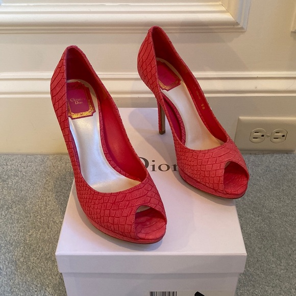BNIB Miss Dior Peep Toe Pump - Picture 1 of 13